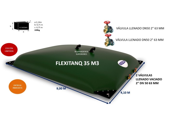 Flexitanq todo uso 35m3 - Flexitanq