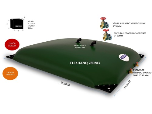 Flexitanq todo uso 280m3 - Flexitanq