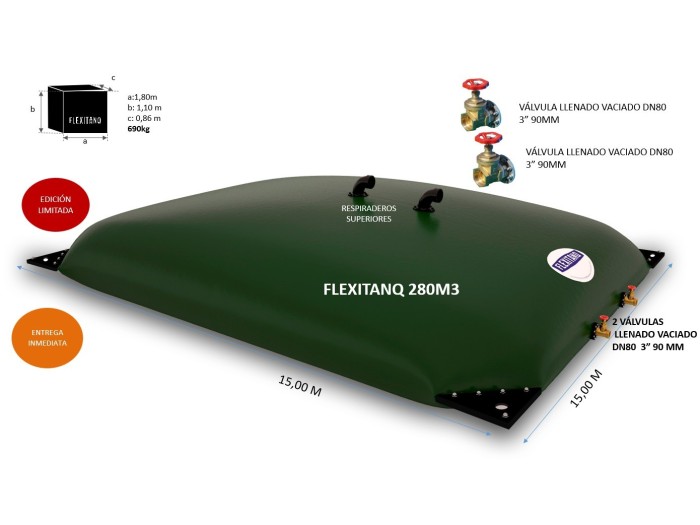 Flexitanq todo uso 280m3 - Flexitanq