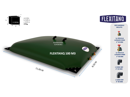 Flexitanq todo uso 100m3 - Flexitanq